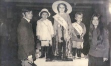 Década de 80: Rainha e princesas do jornal Itabirito Notícias - Foto de Arquivo Ivacy Simões