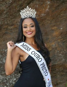 Ouro-pretana disputa concurso Miss Mundo Minas Gerais - Foto de Marcos Adriano