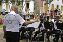 Projeto Banda na Praça recebe corporação musical da cidade de Ubá - Foto de Eliene Santos