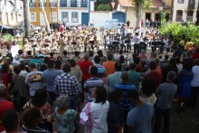 Praça Gomes Freire é palco de espetáculo de bandas centenárias - Foto de Marcos Fileto