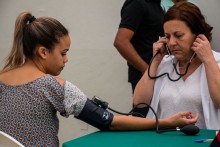 Servidores e população participam de Campanha de Prevenção e Combate à Hipertensão Arterial - Foto de Felipe Cunha