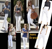 Jeans branco reaparece com força no guarda-roupa de verão