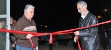 Vereador Raimundo Horta e o prefeito Geraldo Sales desfazem o laço da Inauguração - Foto de Élcio Rocha