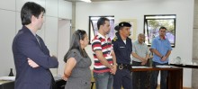 Conselheiros foram recebidos no Gabinete do Prefeito Manoel da Mota - Foto de Marina Leão