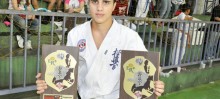 João Vítor de Lima, de 17 anos, campeão na categoria 15 a 17 anos Avançado Pesado e na categoria Adulto Leve Avançado - Foto de Agnaldo Montesso