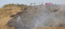 Corpo de Bombeiros combatendo incêndio na região de Ouro Preto - Foto de Ascom/PMOP – Neno Vianna