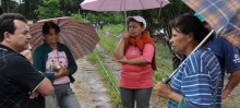 Em Itabirito, o deputado Alencar conversou com moradores do bairro São Geraldo, um dos atingidos pelas chuvas