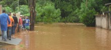 Bairro Vila Alegre ficou debaixo d’água com a elevação do rio Itabirito