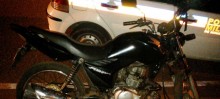 Moto roubada recuperada pela PM em Itabirito