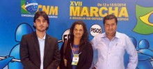 Autoridades de Ouro Preto na Marcha em defesa dos municípios