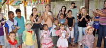 Público se divertiu com a quadrilha infantil do Cras - Foto de Michelle Borges