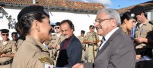 Prefeito Manoel da Mota é reconhecido pelo apoio à Polícia Militar - Foto de Michelle Borges