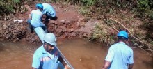 SAAE trabalha para restabelecer o abastecimento de água em Itabirito - Foto de SAAE