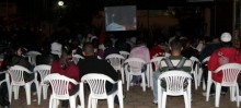 Sessão de filme realizada em Cachoeira do Campo atraiu grande público