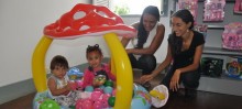 Mães puderam conhecer os espaços educacionais e de lazer da creche Recanto Alegre - Foto de Michelle Borges