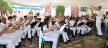 Corporação Musical União Itabiritense comemorou seus 82 anos junto ao público - Foto de Marina Leão