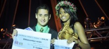 Leonardo e Beatriz foram os vencedores do concurso Garota e Garoto Juventude 2012 - Foto de Michelle Borges