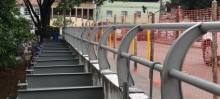 Mobilidade urbana na ponte da Praça Tancredo Neves - Foto de Filipe Barboza