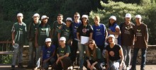 Vereadores Estudantes de Ouro Preto e equipe do Projeto de Educação Patrimonial do Parque Vale dos Contos