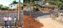 Presidente da Câmara de Ouro Preto fiscaliza obras nos bairros Santa Cruz e Morro Santana