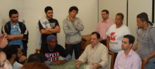 Prefeito se reúne com representantes do movimento estudantil - Foto de Diogo Queiroga