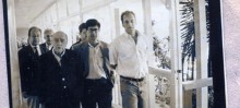 Niemeyer durante visita à Ouro Preto, em 1994, ocasião do remodelamento do Grande Hotel, quando foi recebido pelo proprietário, Jarbas Avelar, e pelo então prefeito, Angelo Oswaldo, em seu primeiro mandato - Foto de Arquivo O Liberal