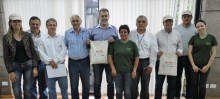 O prefeito de Itabirito recebeu representantes da Embrapa e das Secretarias de Educação, Meio Ambiente e Agricultura e Pecuária