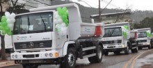Caminhões atenderão os serviços de limpeza urbana, obras e conservação de estradas