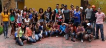Jovens do CRAS visitam sede do Osquindô - Foto de Thamira Bastos
