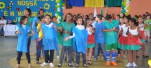 Copa do Mundo invade escola e motiva alunos de Mariana - Foto de Studio Élcio Rocha