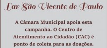 Câmara de Ouro Preto recebe doações para Lar São Vicente de Paulo