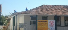 Secretaria de Obras reforma a cobertura do Caps - Foto de Filipe Barboza
