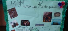 Cartaz feito pelos alunos da Escola Municipal Morro Santana