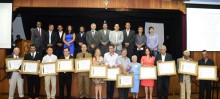 Vereadores junto aos novos Cidadãos Honorários e Eméritos de Ouro Preto