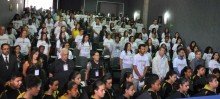 Metade do número total dos participantes da conferência foi preenchida por crianças e adolescentes de escolas e entidades do município 