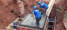 Moradores dos bairros Quinta dos Inconfidentes e Marzagão recebem a ampliação do sistema de esgoto