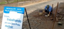 SEMAE-OP elimina vazamento de água na Rua Inconfidentes