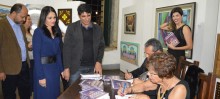 Maria da Conceição Lemos Baeta e Marcus Rogério Carneiro Lemos autografaram a obra