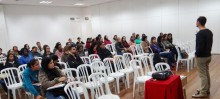 Professores recebem palestra sobre educação inclusiva - Foto de Kíria Ribeiro