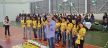 Inauguração dos vestiários contou com a presença das alunas do Projeto Esporte Cidadania