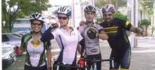 Esporte é vida: Carla Cunha, Barbara Melo, Jader e Carlos Eduardo Alves, ciclistas em evidência da cidade encanto.
 