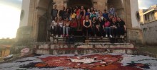 FAOP participa da montagem dos tapetes devocionais em Ouro Preto - Foto de Luiza Magalhães