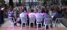 Espaço da Praça Gomes Freire é discutido e Prefeitura apresenta propostas junto à população - Foto de Raíssa Alvarenga