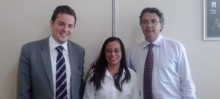 Secretária Sandra Brandão reúne-se com secretário nacional, Helvécio Miranda e deputado Gabriel Guimarães