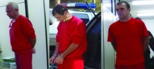 Os acusados pelo crime após serem presos pela primeira vez - Foto de Arquivo jornal O Liberal