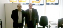 José Bernardo, à esquerda, foi à Brasília para encontro no Ministério da Integração Nacional - Foto de Divulgação
